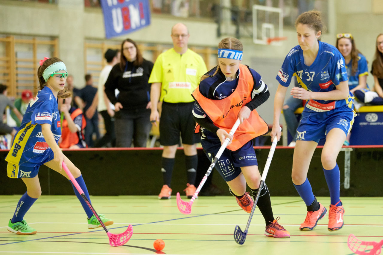 Schweizermeisterschaft 2018 der Juniorinnen B und C 
am 14. und 15. April  2018 in der Sporthalle Dorfmatt in Rotkreuz Der UHC Einhorn Hünenberg wird  in beiden Ligen Schweizermeister 
Bild: Michael Peter