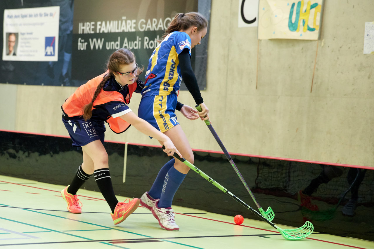 Schweizermeisterschaft 2018 der Juniorinnen B und C 
am 14. und 15. April  2018 in der Sporthalle Dorfmatt in Rotkreuz Der UHC Einhorn Hünenberg wird  in beiden Ligen Schweizermeister 
Bild: Michael Peter