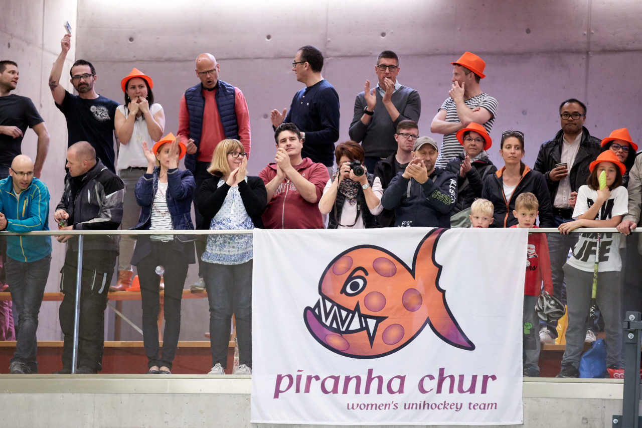 Schweizermeisterschaft 2018 der Juniorinnen B und C 
am 14. und 15. April  2018 in der Sporthalle Dorfmatt in Rotkreuz Der UHC Einhorn Hünenberg wird  in beiden Ligen Schweizermeister 
Bild: Michael Peter