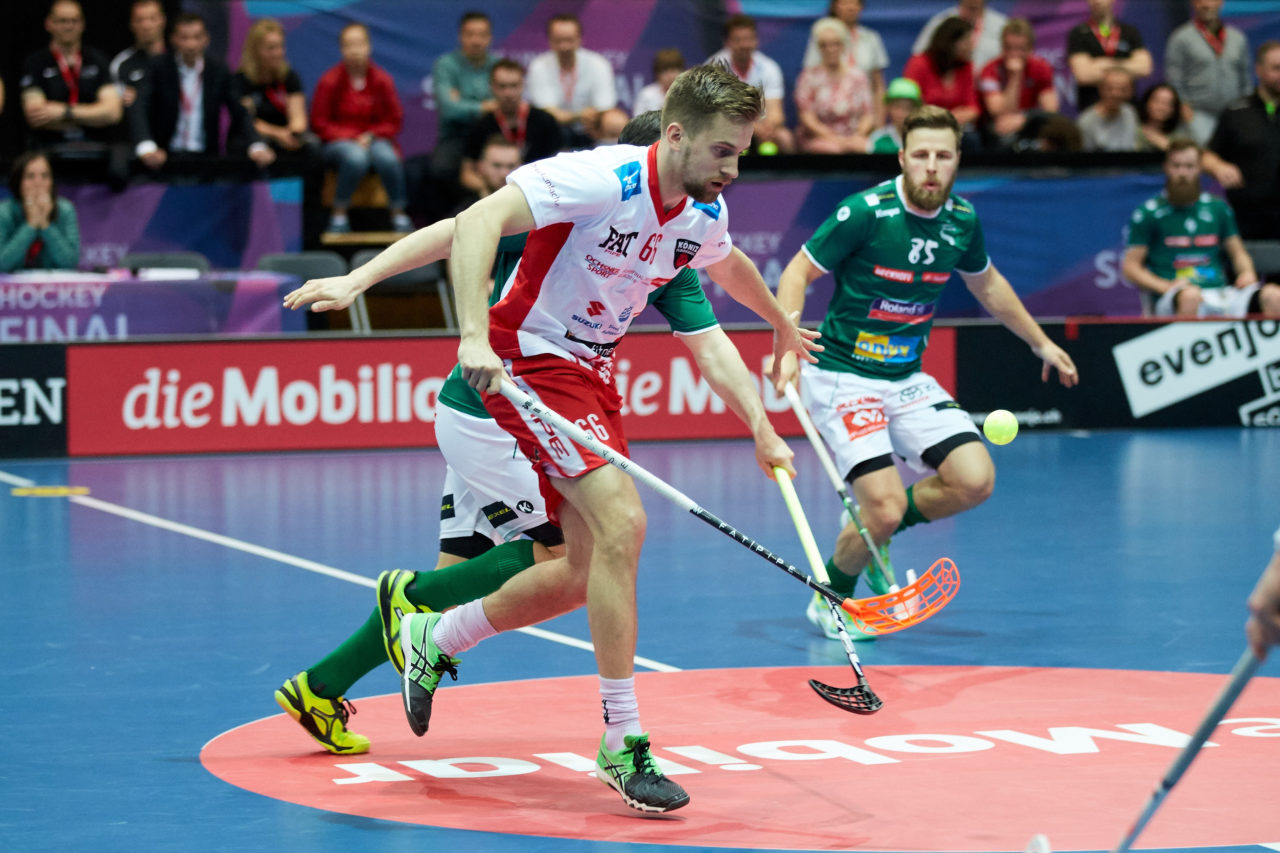 Herren NLA Superfinal 2017/18 
SV Wiler-Ersigen - Floorball Köniz 
Am 22. April 2018 in der SWISS  Arena in Kloten 
Foto: Michael Peter unihockey-fotos.ch