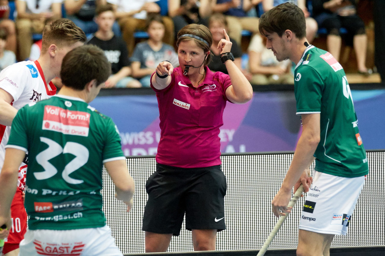 Herren NLA Superfinal 2017/18 
SV Wiler-Ersigen - Floorball Köniz 
Am 22. April 2018 in der SWISS  Arena in Kloten 
Foto: Michael Peter unihockey-fotos.ch