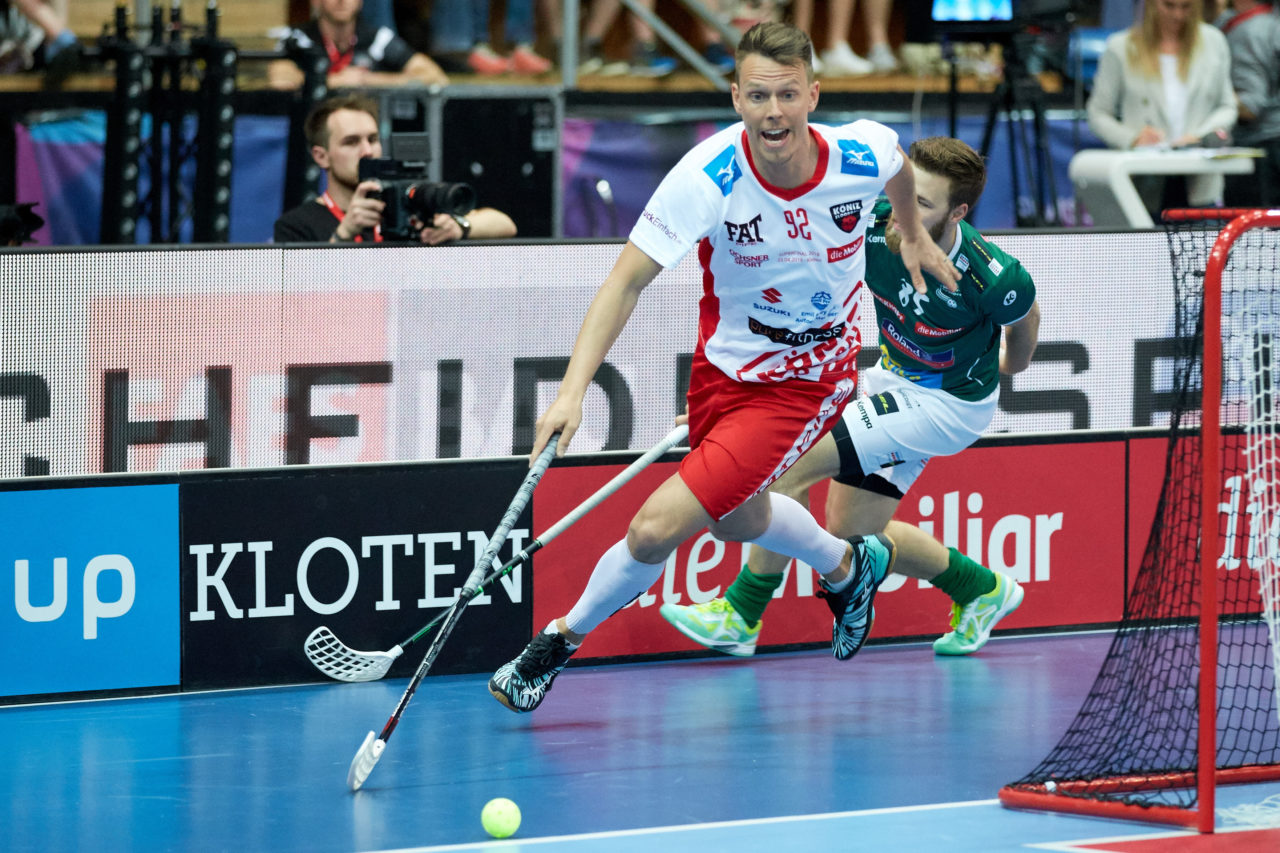 Herren NLA Superfinal 2017/18 
SV Wiler-Ersigen - Floorball Köniz 
Am 22. April 2018 in der SWISS  Arena in Kloten 
Foto: Michael Peter unihockey-fotos.ch