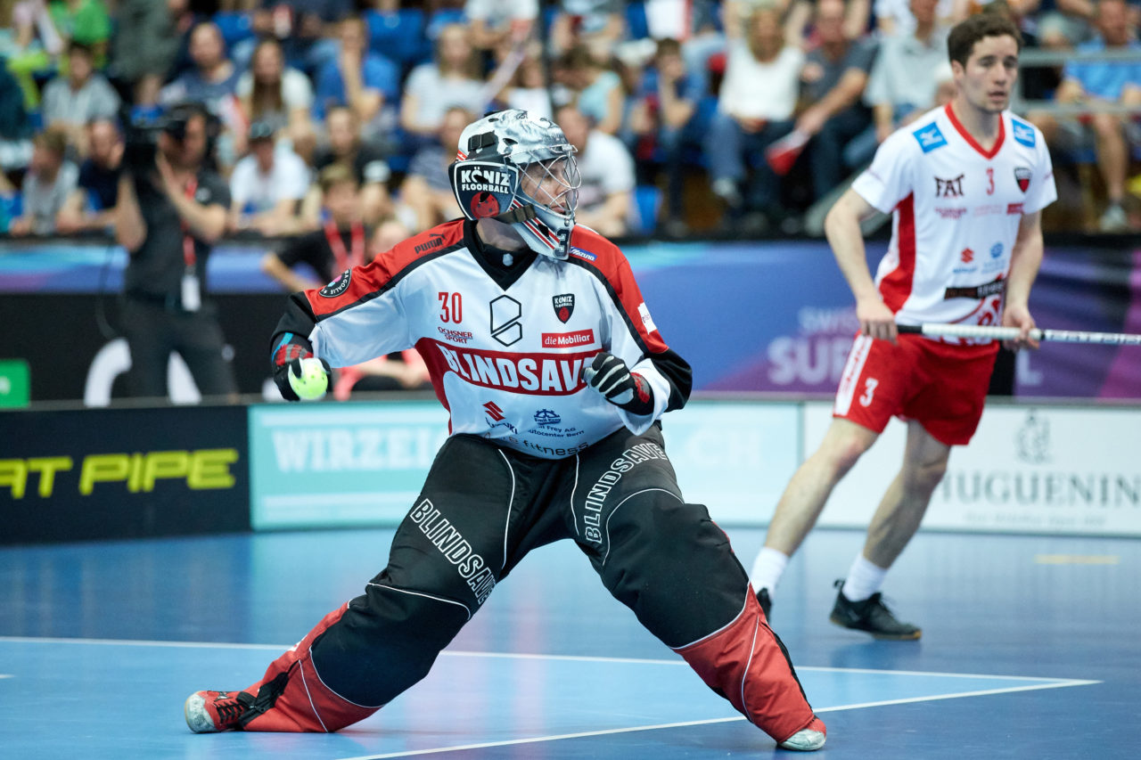 Herren NLA Superfinal 2017/18 
SV Wiler-Ersigen - Floorball Köniz 
Am 22. April 2018 in der SWISS  Arena in Kloten 
Foto: Michael Peter unihockey-fotos.ch