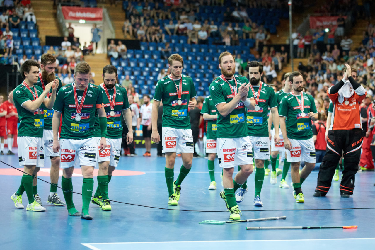 Herren NLA Superfinal 2017/18 
SV Wiler-Ersigen - Floorball Köniz 
Am 22. April 2018 in der SWISS  Arena in Kloten 
Foto: Michael Peter unihockey-fotos.ch