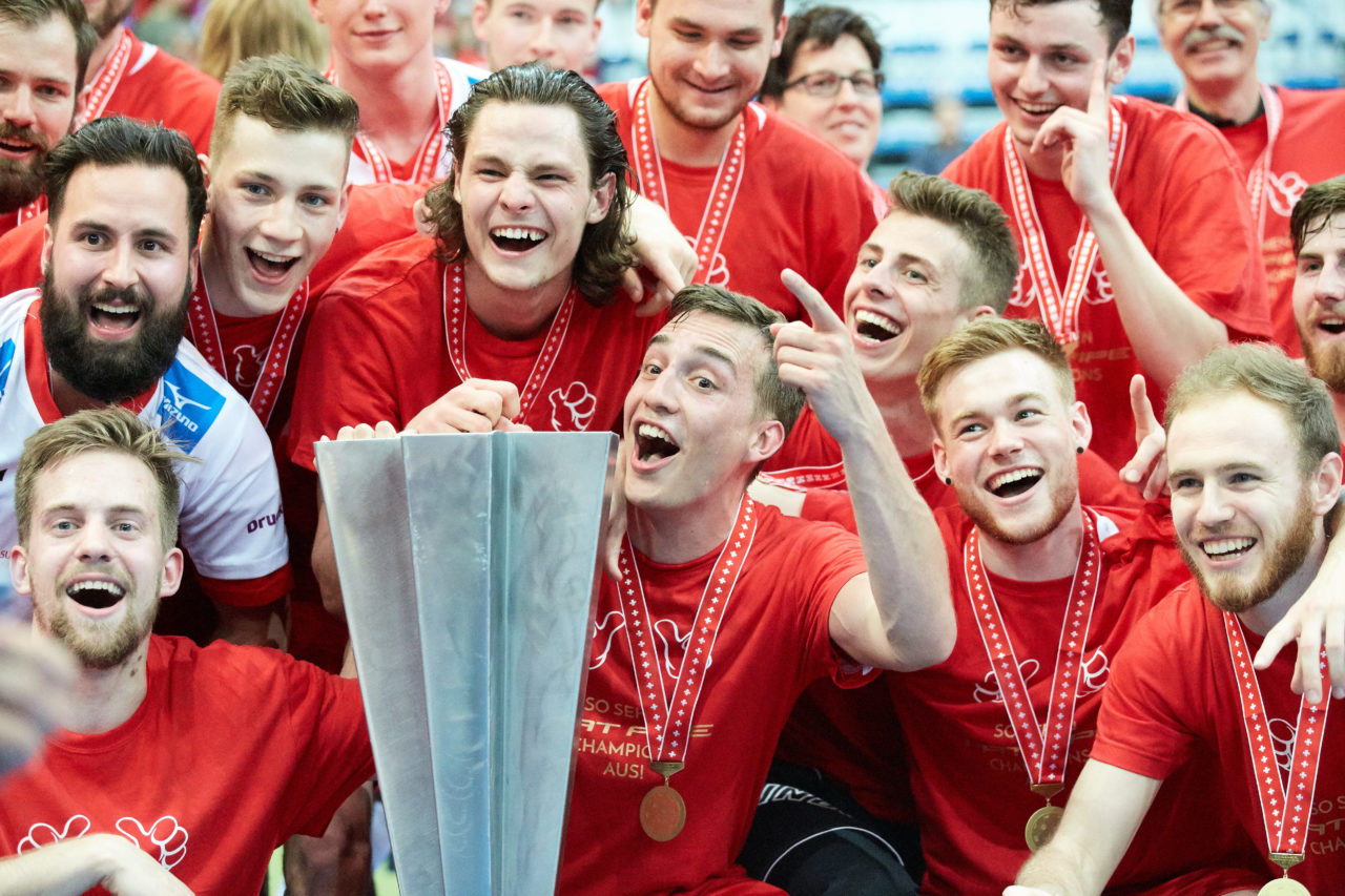 Herren NLA Superfinal 2017/18 
SV Wiler-Ersigen - Floorball Köniz 
Am 22. April 2018 in der SWISS  Arena in Kloten 
Foto: Michael Peter unihockey-fotos.ch