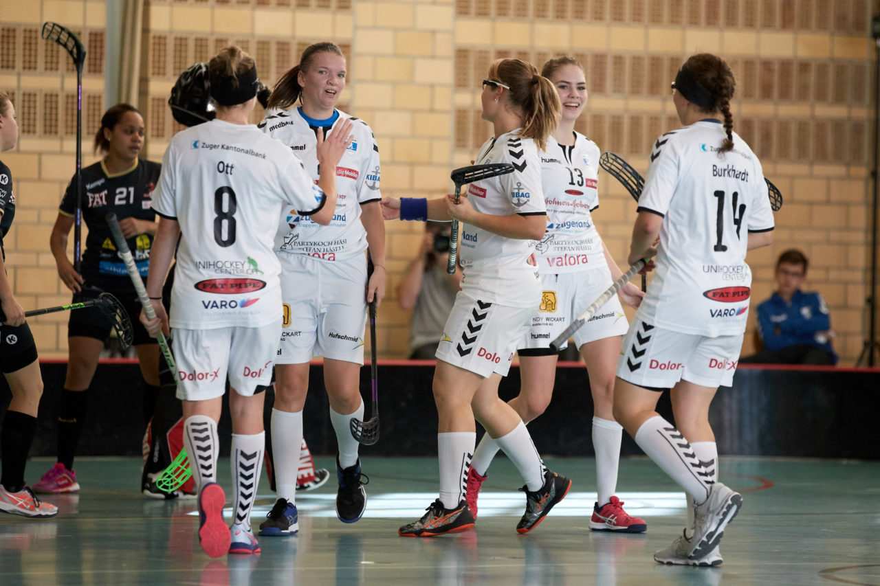 Zug United Damen NLA 
Zug United - Red Ants Rychenberg  Winterthur 
Resultat 3 : 1 am 6.  Oktober 2018 in der Sporthalle  Waldegg in Rotkreuz 
Bild: Michael Peter