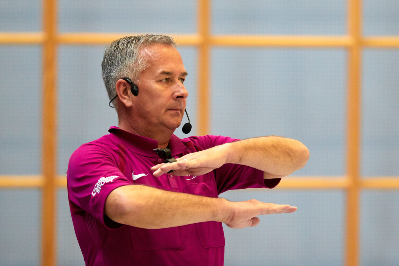 Damen 2. Liga Gruppe 3  
Einhorn Hünenberg - Zuger Highlands  
Resultat 2 : 4 am 21. Oktober 2018 in der Sporthalle Neuheim in Eschenbach 
Bild: Michael Peter