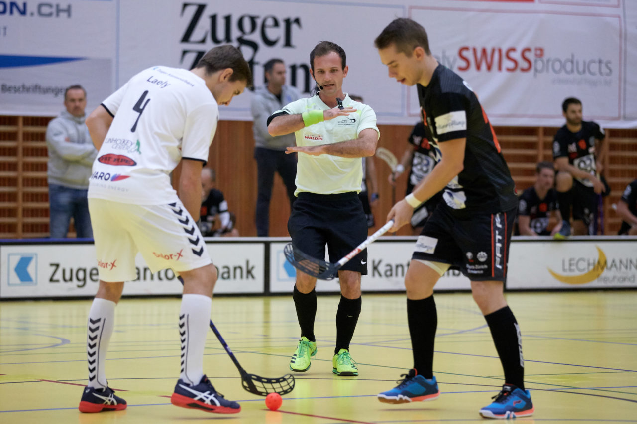 Zug United Herren NLA 
Zug United - Grasshopper Club Zürich 
Resultat 5 : 6 am 10. Oktober  2018 in der Sporthalle in Zug 
Bild: Michael Peter