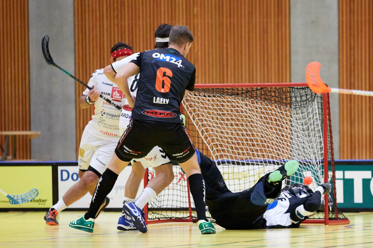 Zug United Herren NLA 
Zug United - Grasshopper Club Zürich 
Resultat 5 : 6 am 10. Oktober  2018 in der Sporthalle in Zug 
Bild: Michael Peter