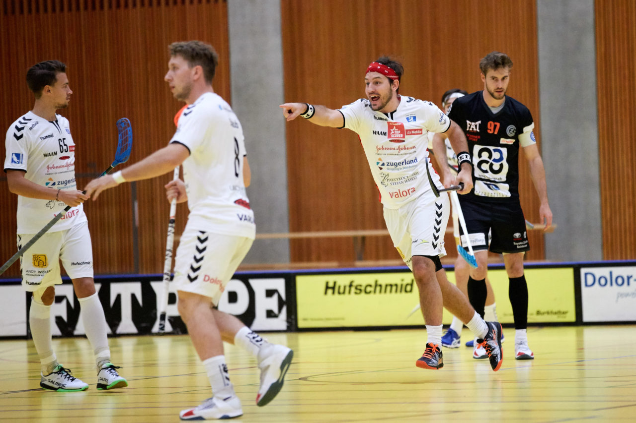 Zug United Herren NLA 
Zug United - Grasshopper Club Zürich 
Resultat 5 : 6 am 10. Oktober  2018 in der Sporthalle in Zug 
Bild: Michael Peter