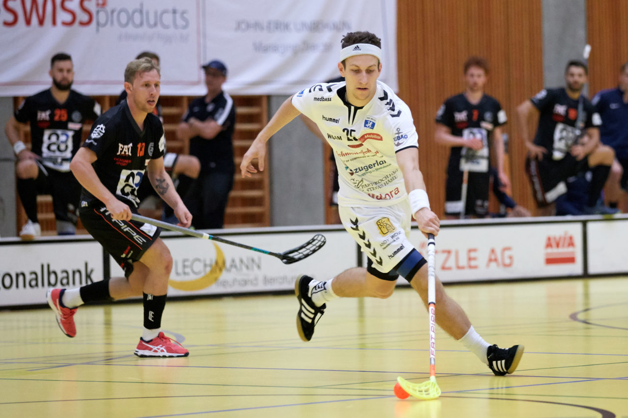 Zug United Herren NLA 
Zug United - Grasshopper Club Zürich 
Resultat 5 : 6 am 10. Oktober  2018 in der Sporthalle in Zug 
Bild: Michael Peter