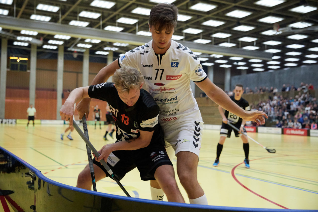Zug United Herren NLA 
Zug United - Grasshopper Club Zürich 
Resultat 5 : 6 am 10. Oktober  2018 in der Sporthalle in Zug 
Bild: Michael Peter