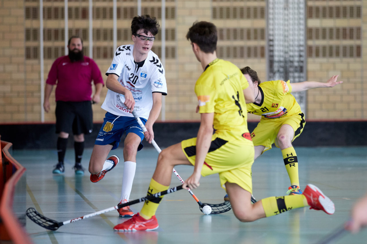 Zug United Junioren U18A 
Zug United - HC Rychenberg Winterthur 
Resultat 3 : 7 am 6.  Oktober 2018 in der Sporthalle  Waldegg in Rotkreuz 
Bild: Michael Peter
