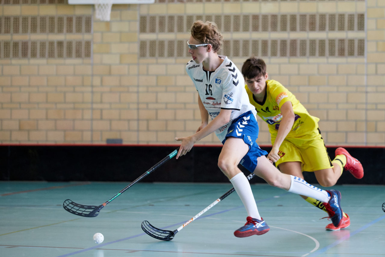 Zug United Junioren U18A 
Zug United - HC Rychenberg Winterthur 
Resultat 3 : 7 am 6.  Oktober 2018 in der Sporthalle  Waldegg in Rotkreuz 
Bild: Michael Peter