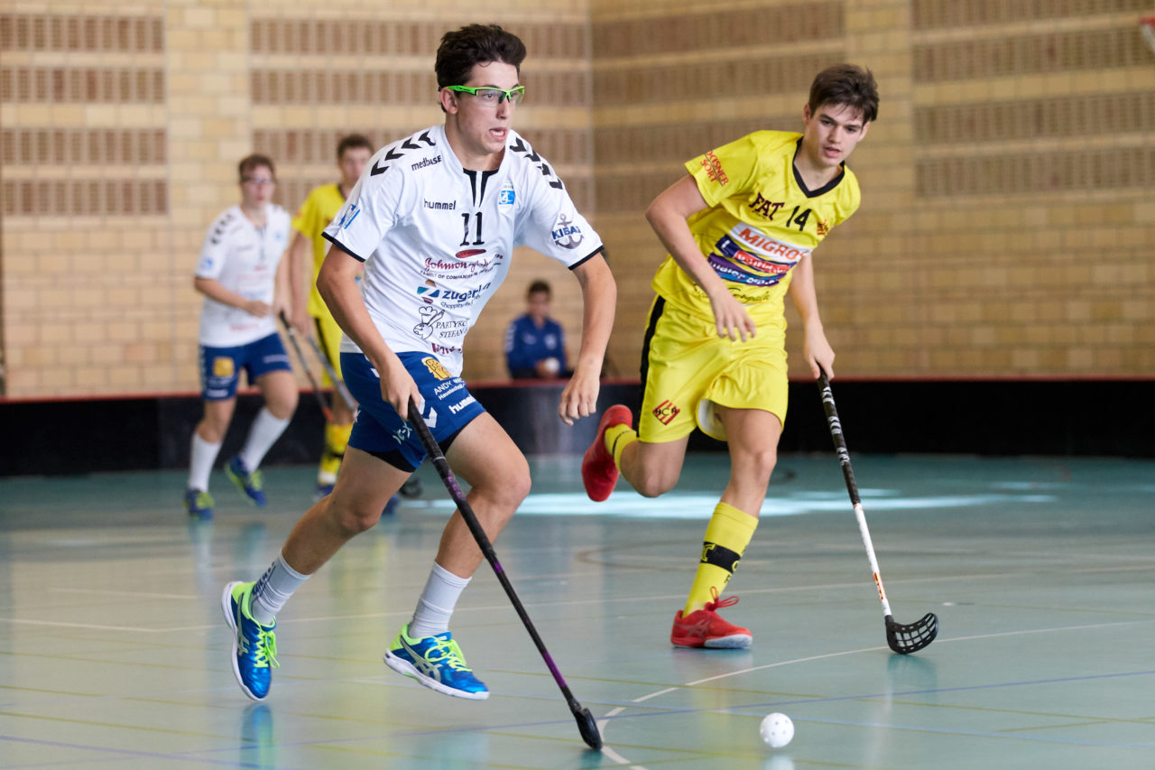 Zug United Junioren U18A 
Zug United - HC Rychenberg Winterthur 
Resultat 3 : 7 am 6.  Oktober 2018 in der Sporthalle  Waldegg in Rotkreuz 
Bild: Michael Peter