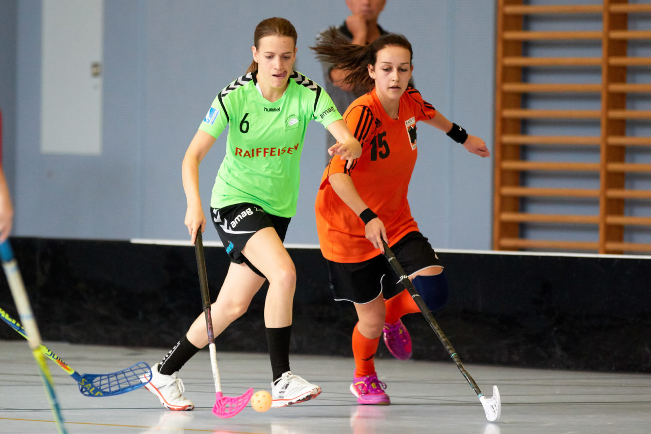 Damen 2. Liga Gruppe 3  
Kadetten UH Schaffhausen - Zuger Highlands  
Resultat 0 : 1 am 21. Oktober 2018 in der Sporthalle Neuheim in Eschenbach 
Bild: Michael Peter