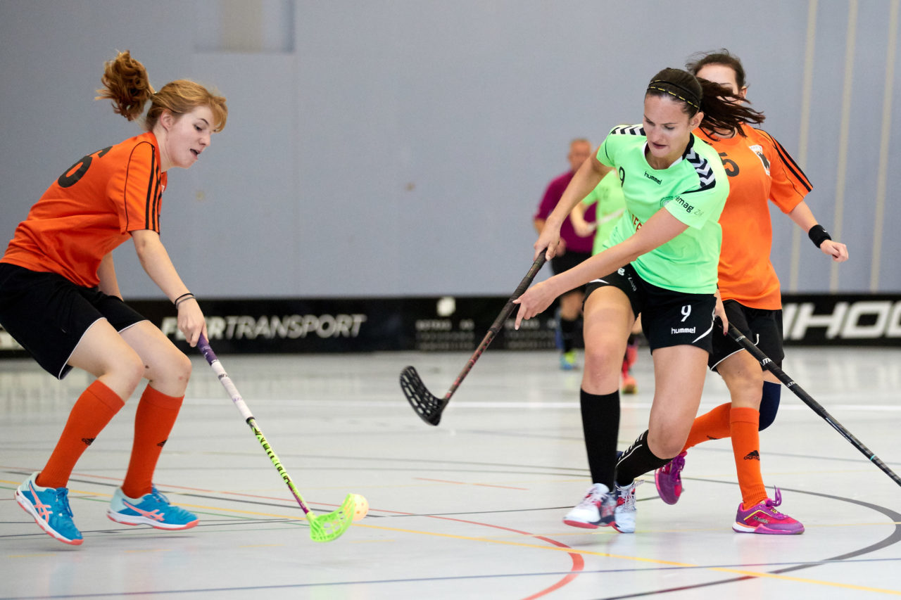 Damen 2. Liga Gruppe 3  
Kadetten UH Schaffhausen - Zuger Highlands  
Resultat 0 : 1 am 21. Oktober 2018 in der Sporthalle Neuheim in Eschenbach 
Bild: Michael Peter