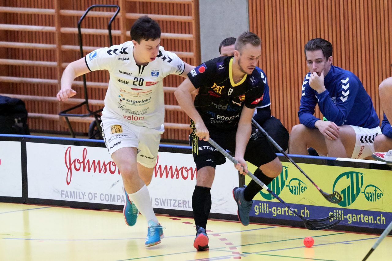 Zug United Herren NLA
Zug United - HC Rychenberg Winterthur 
Resultat 10 : 7 am 10. November 2018 in der Sporthalle in Zug 
Bild: Michael Peter