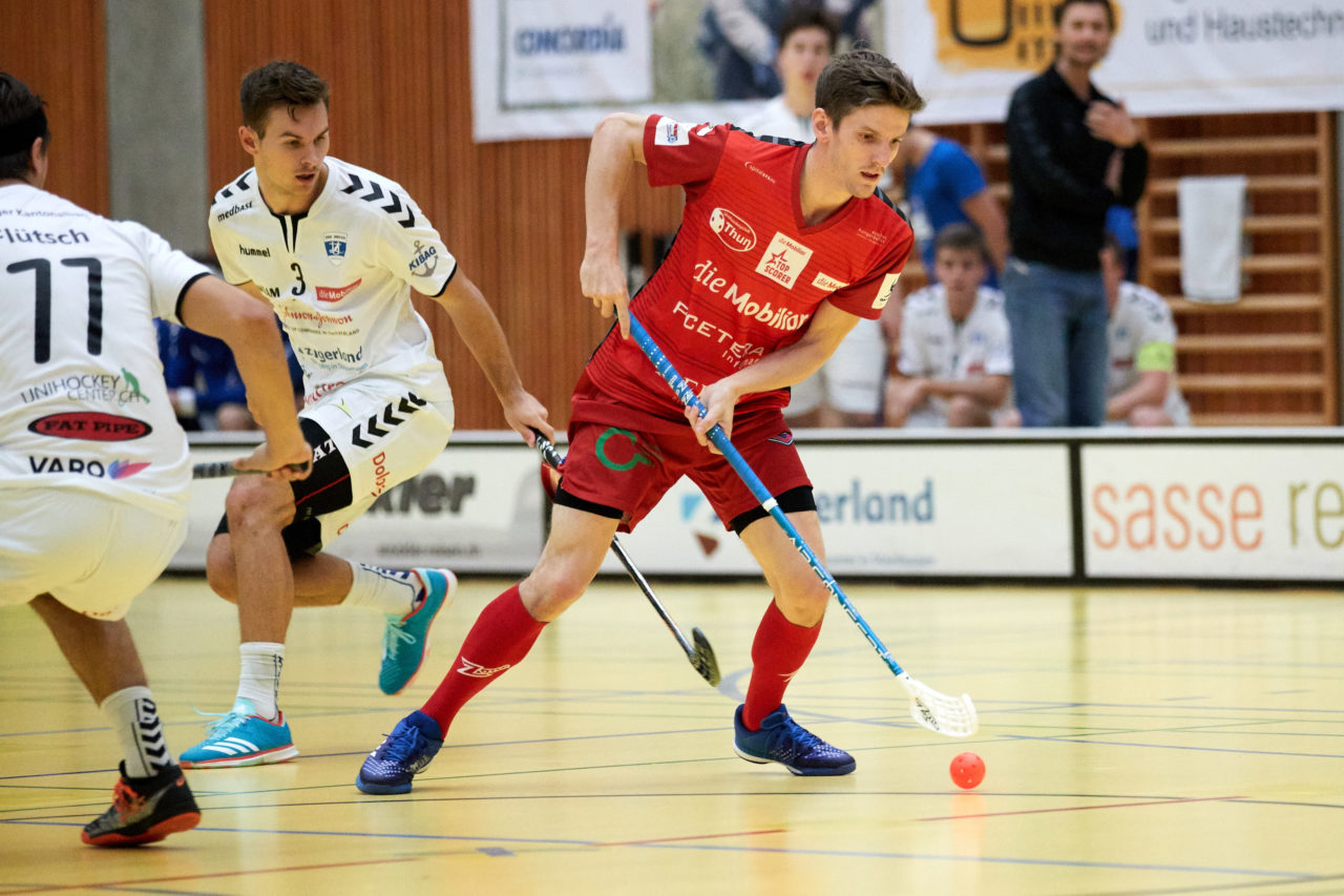 Zug United Herren NLA
Zug United - UHC Thun 
Resultat 12 : 9 am 4. November 2018 in der Sporthalle in Zug 
Bild: Michael Peter