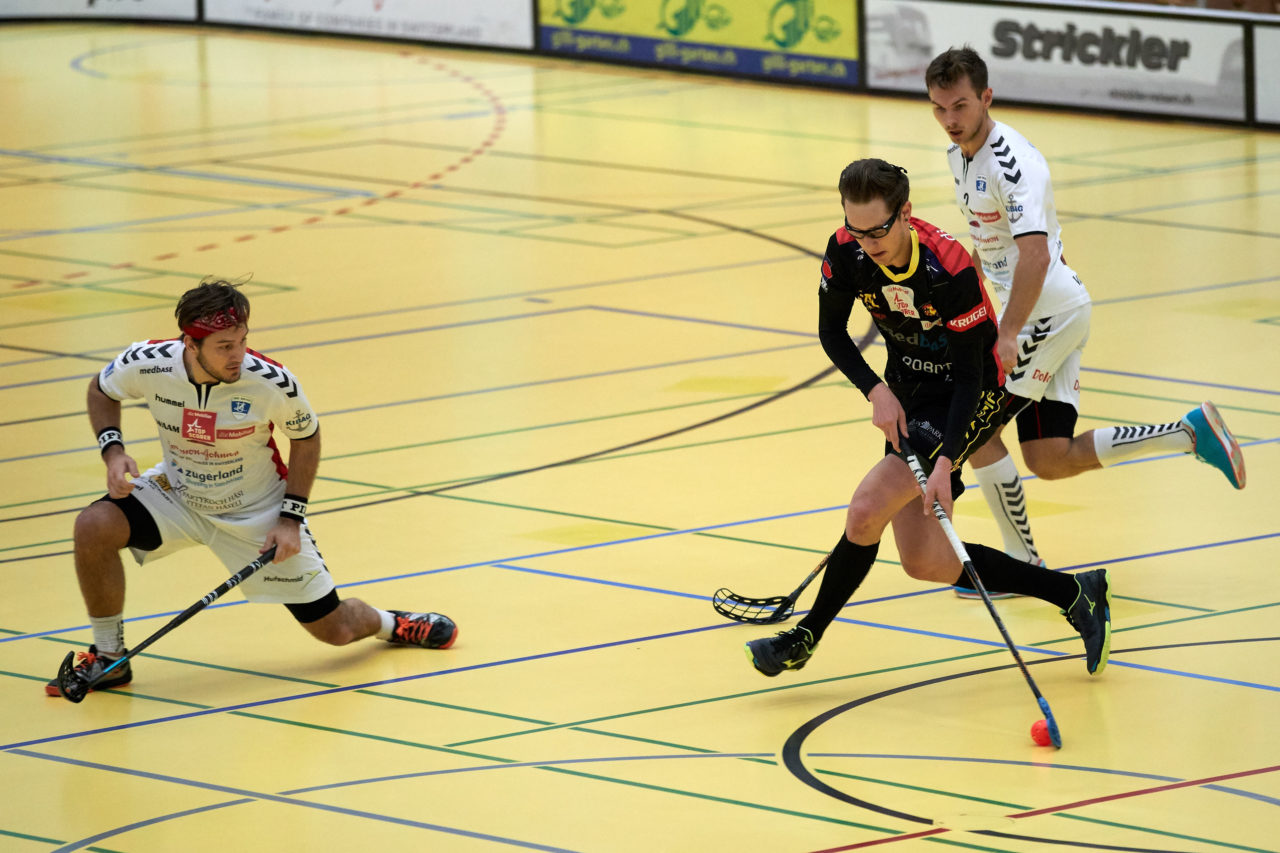 Zug United Herren NLA
Zug United - HC Rychenberg Winterthur 
Resultat 10 : 7 am 10. November 2018 in der Sporthalle in Zug 
Bild: Michael Peter