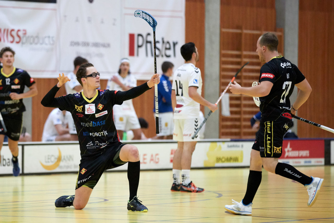 Zug United Herren NLA
Zug United - HC Rychenberg Winterthur 
Resultat 10 : 7 am 10. November 2018 in der Sporthalle in Zug 
Bild: Michael Peter