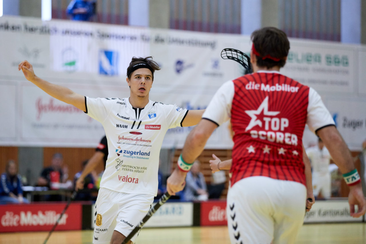 Zug United Herren NLA
Zug United - HC Rychenberg Winterthur 
Resultat 10 : 7 am 10. November 2018 in der Sporthalle in Zug 
Bild: Michael Peter