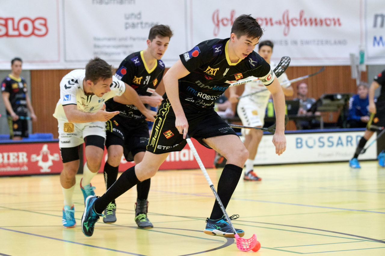 Zug United Herren NLA
Zug United - HC Rychenberg Winterthur 
Resultat 10 : 7 am 10. November 2018 in der Sporthalle in Zug 
Bild: Michael Peter