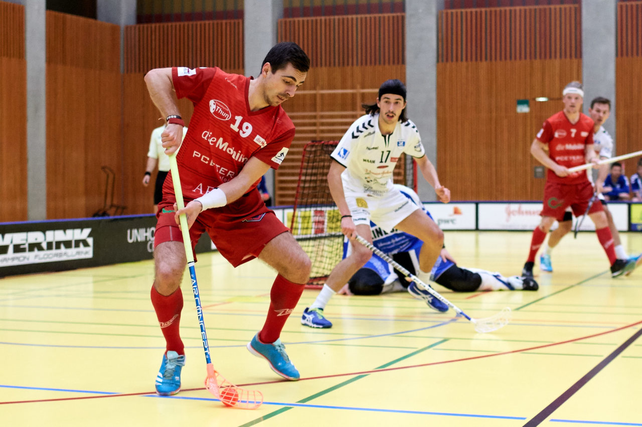Zug United Herren NLA
Zug United - UHC Thun 
Resultat 12 : 9 am 4. November 2018 in der Sporthalle in Zug 
Bild: Michael Peter