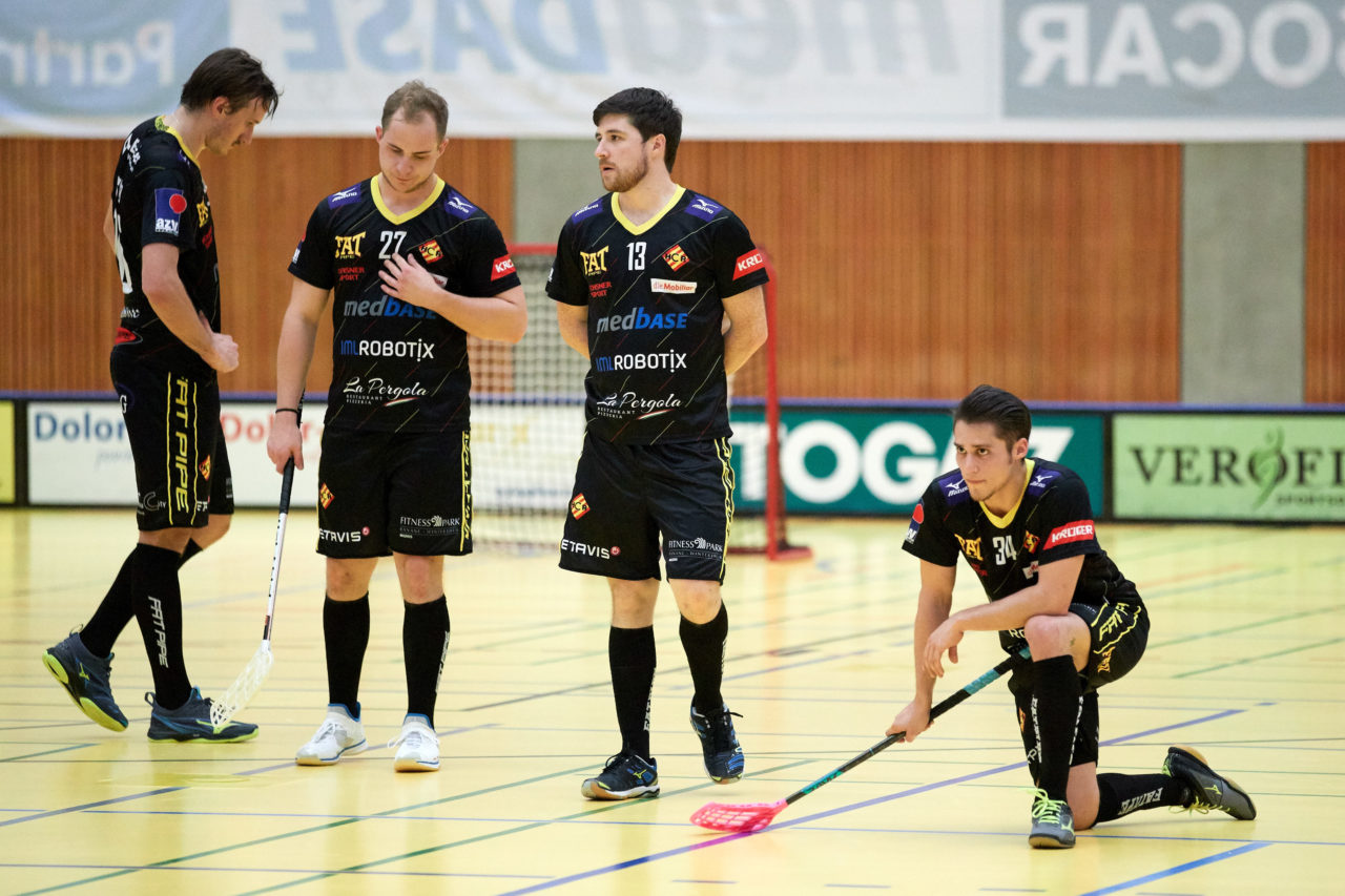 Zug United Herren NLA
Zug United - HC Rychenberg Winterthur 
Resultat 10 : 7 am 10. November 2018 in der Sporthalle in Zug 
Bild: Michael Peter