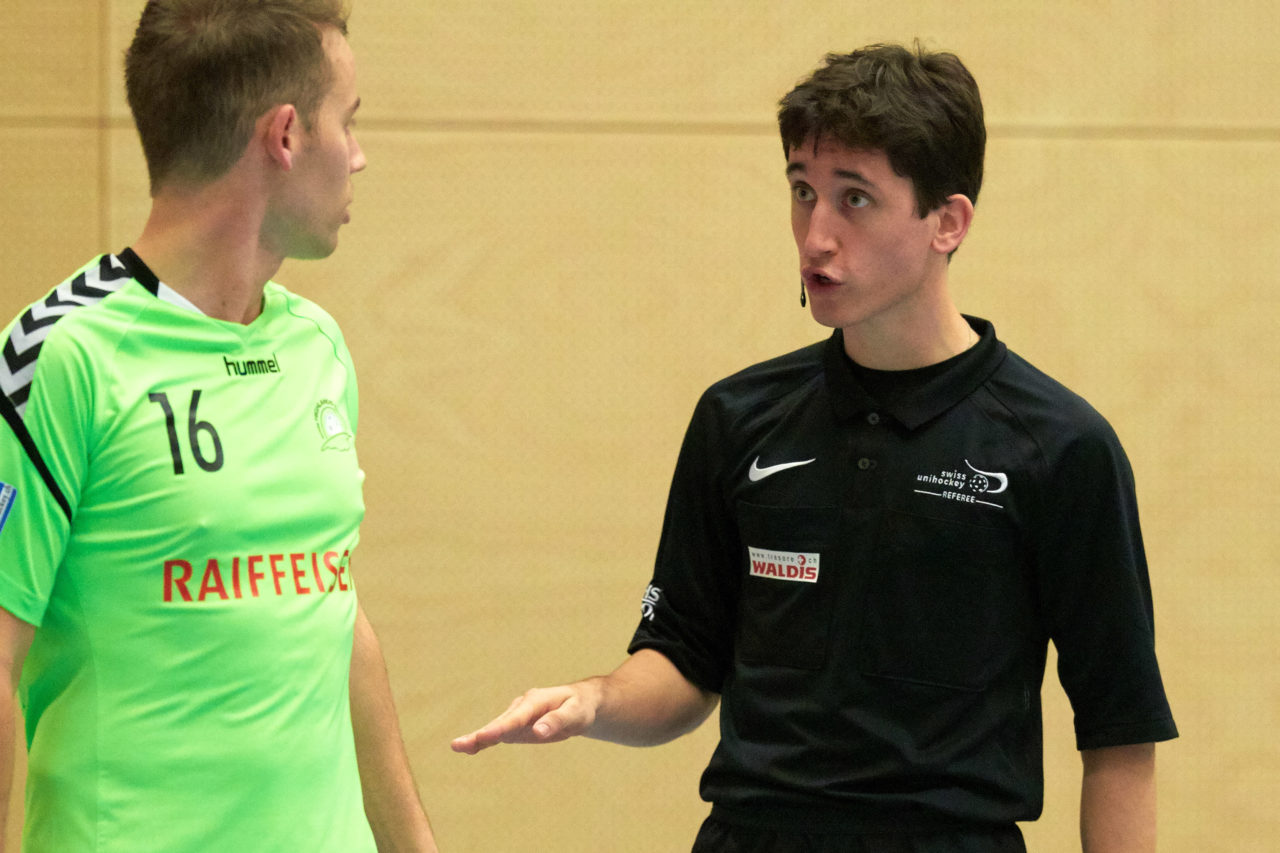 Herren 1. Liga Gruppe 2 
Zuger Highlands - Bülach Floorball 
Resultat 5 : 6 nach Verlängerung  am 11. November 2018 in der Sporthalle  Hofmatt in Oberägeri 
Bild: Michael Peter