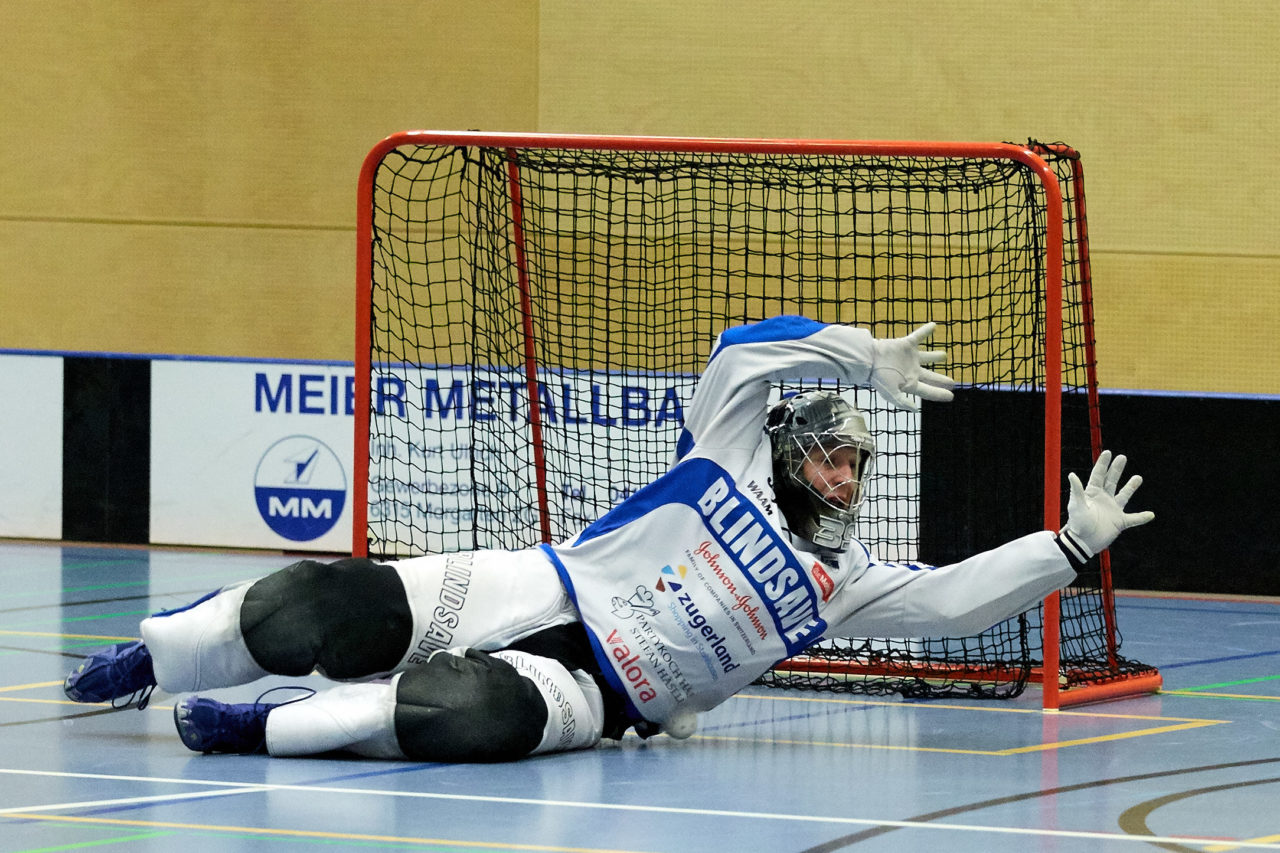 Herren 1. Liga Gruppe 2 
Zuger Highlands - Bülach Floorball 
Resultat 5 : 6 nach Verlängerung  am 11. November 2018 in der Sporthalle  Hofmatt in Oberägeri 
Bild: Michael Peter