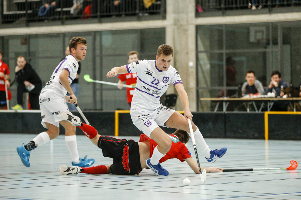 Unihockey Langental Aarwangen - Floorball Thurgau am 13. Januar 2019 in der Kreuzbleiche in Langental.