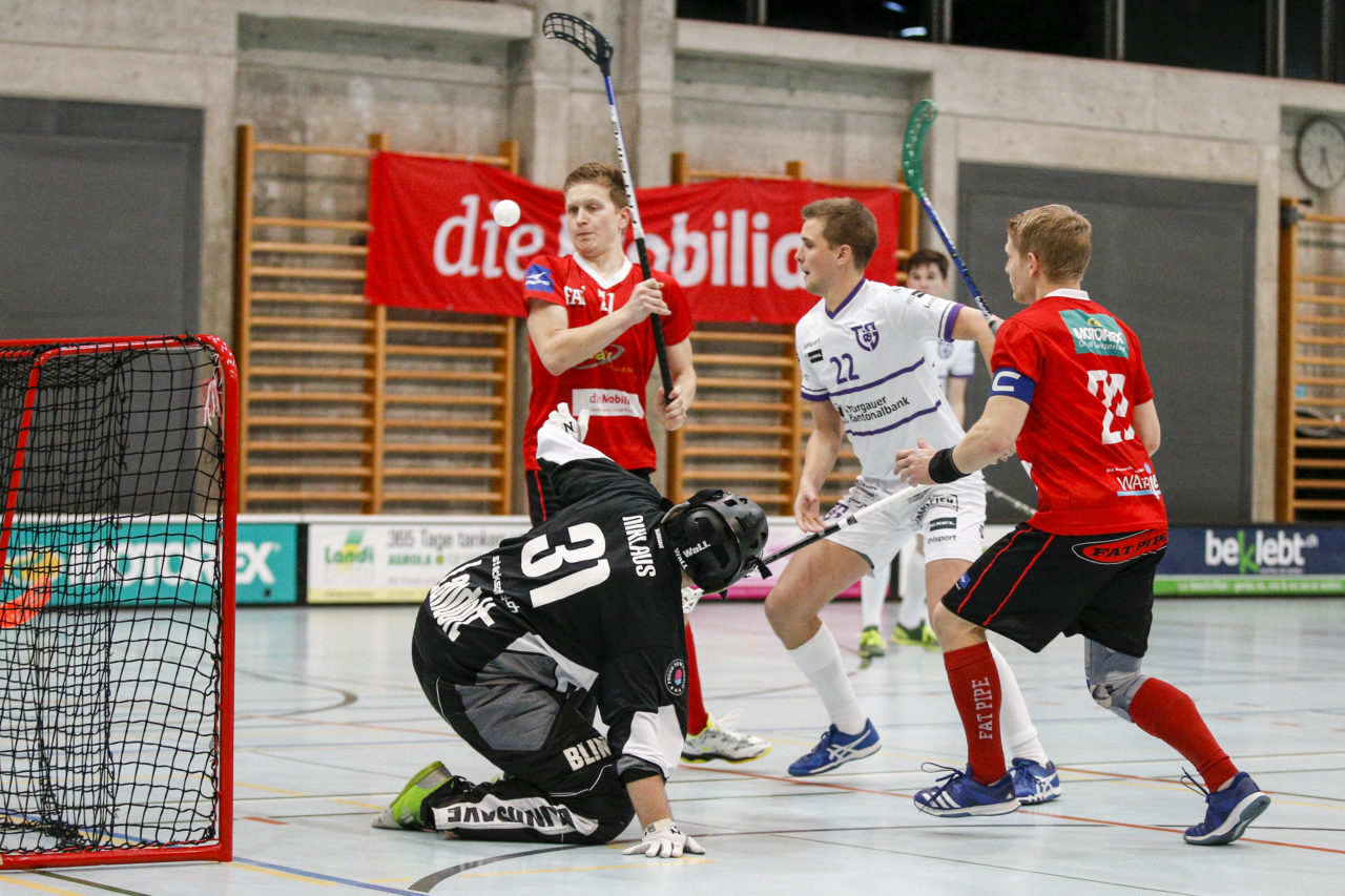 Unihockey Langental Aarwangen - Floorball Thurgau am 13. Januar 2019 in der Kreuzbleiche in Langental.