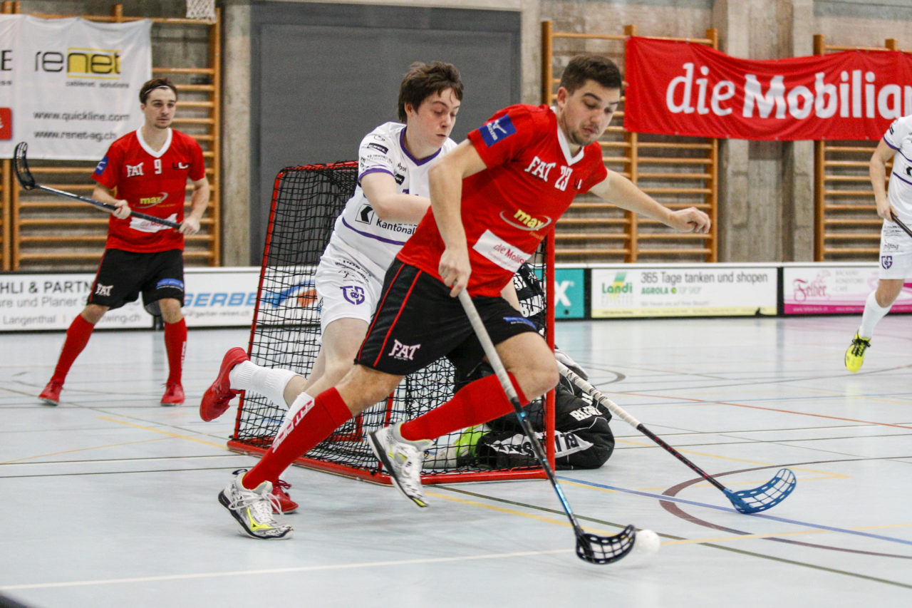 Unihockey Langental Aarwangen - Floorball Thurgau am 13. Januar 2019 in der Kreuzbleiche in Langental.