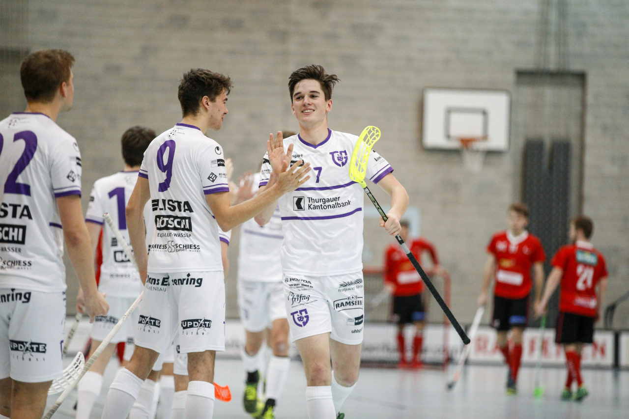 Unihockey Langental Aarwangen - Floorball Thurgau am 13. Januar 2019 in der Kreuzbleiche in Langental.