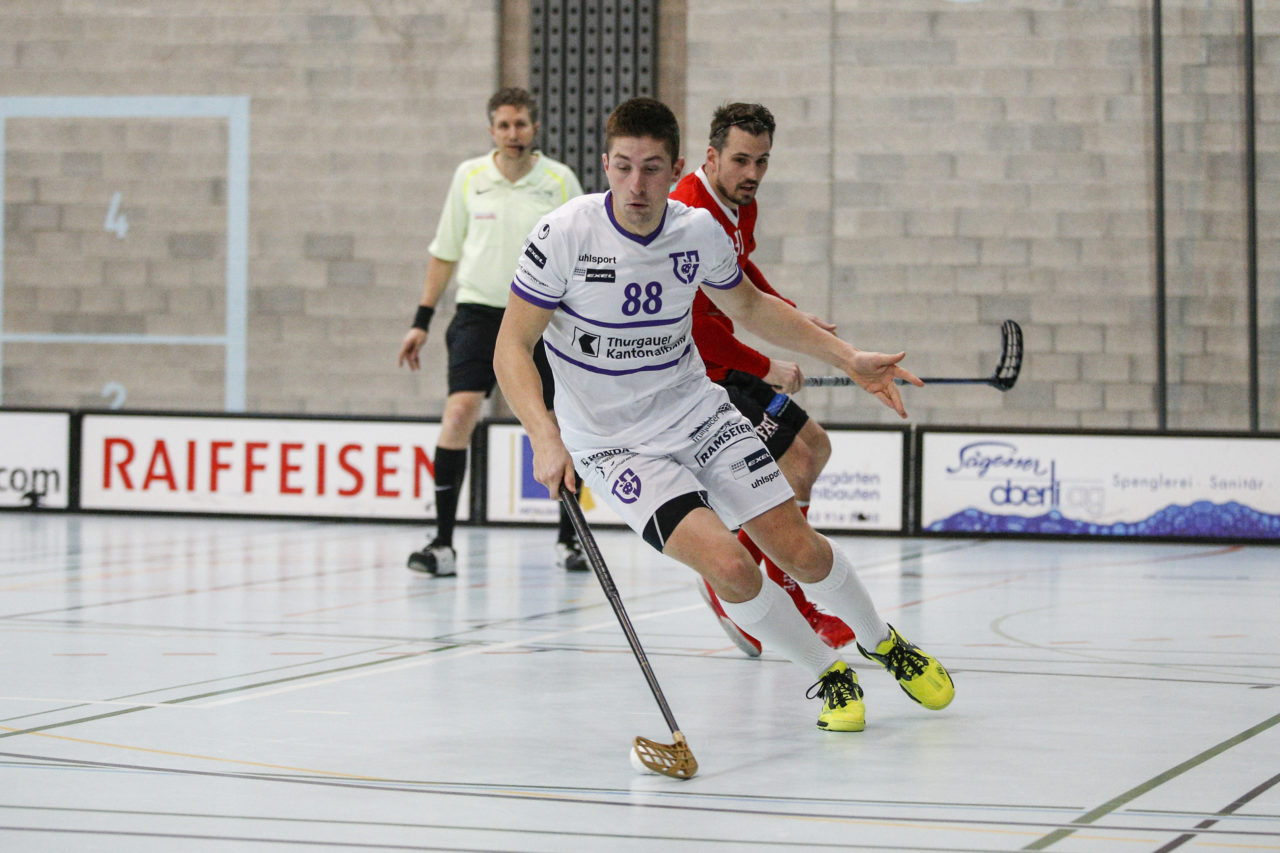 Unihockey Langental Aarwangen - Floorball Thurgau am 13. Januar 2019 in der Kreuzbleiche in Langental.