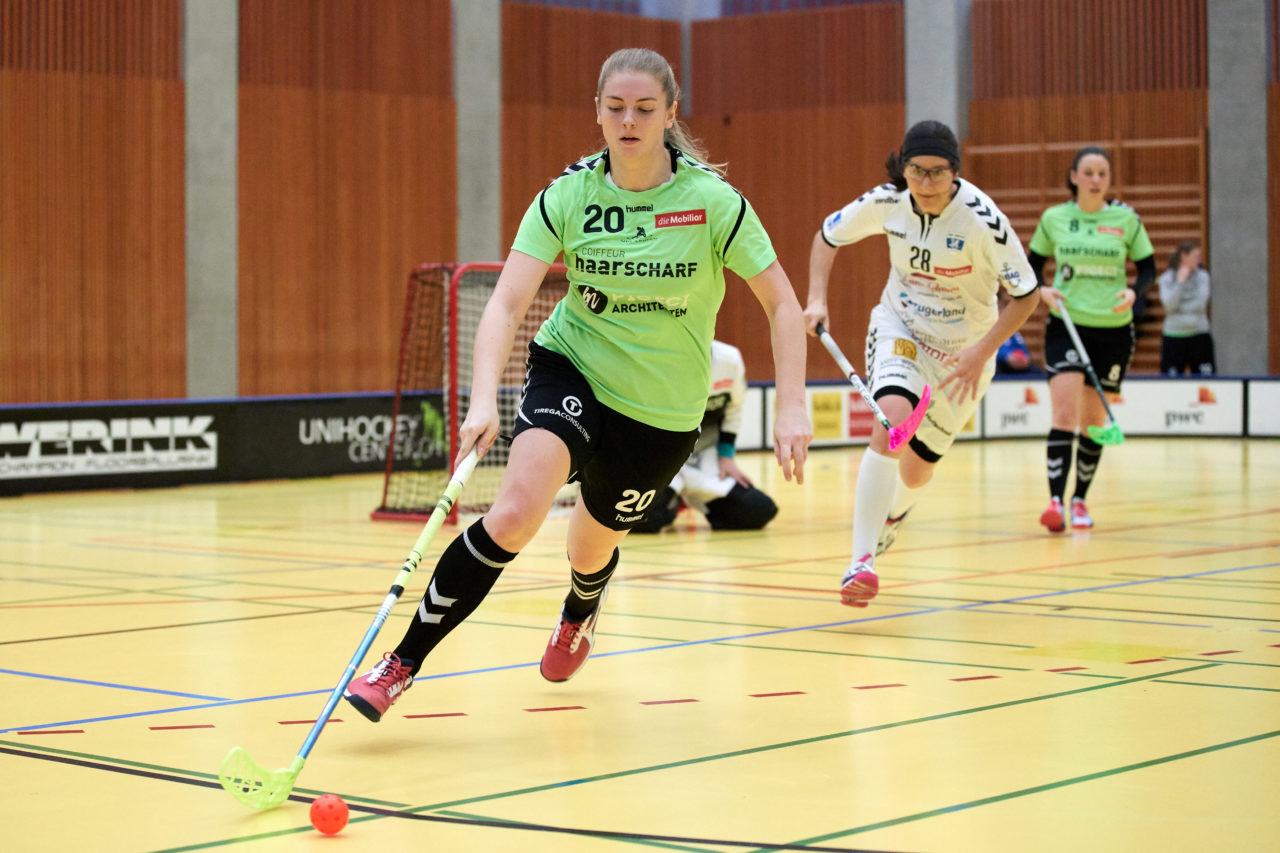 Zug United Damen NLA 
Zug United - UHC Laupen Resultat 2 : 3 am 6. Januar 2019 in der Sporthalle in Zug 
Bild: Michael Peter