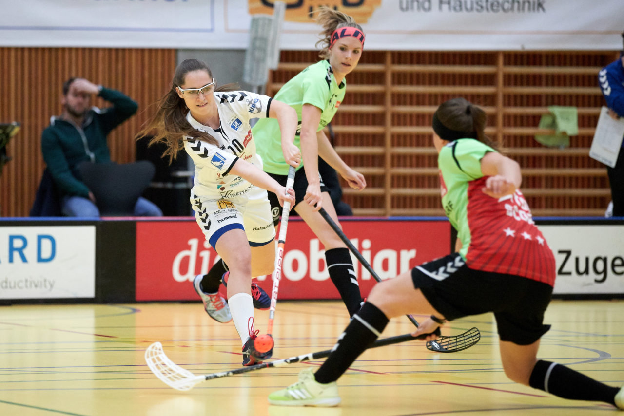 Zug United Damen NLA 
Zug United - UHC Laupen Resultat 2 : 3 am 6. Januar 2019 in der Sporthalle in Zug 
Bild: Michael Peter