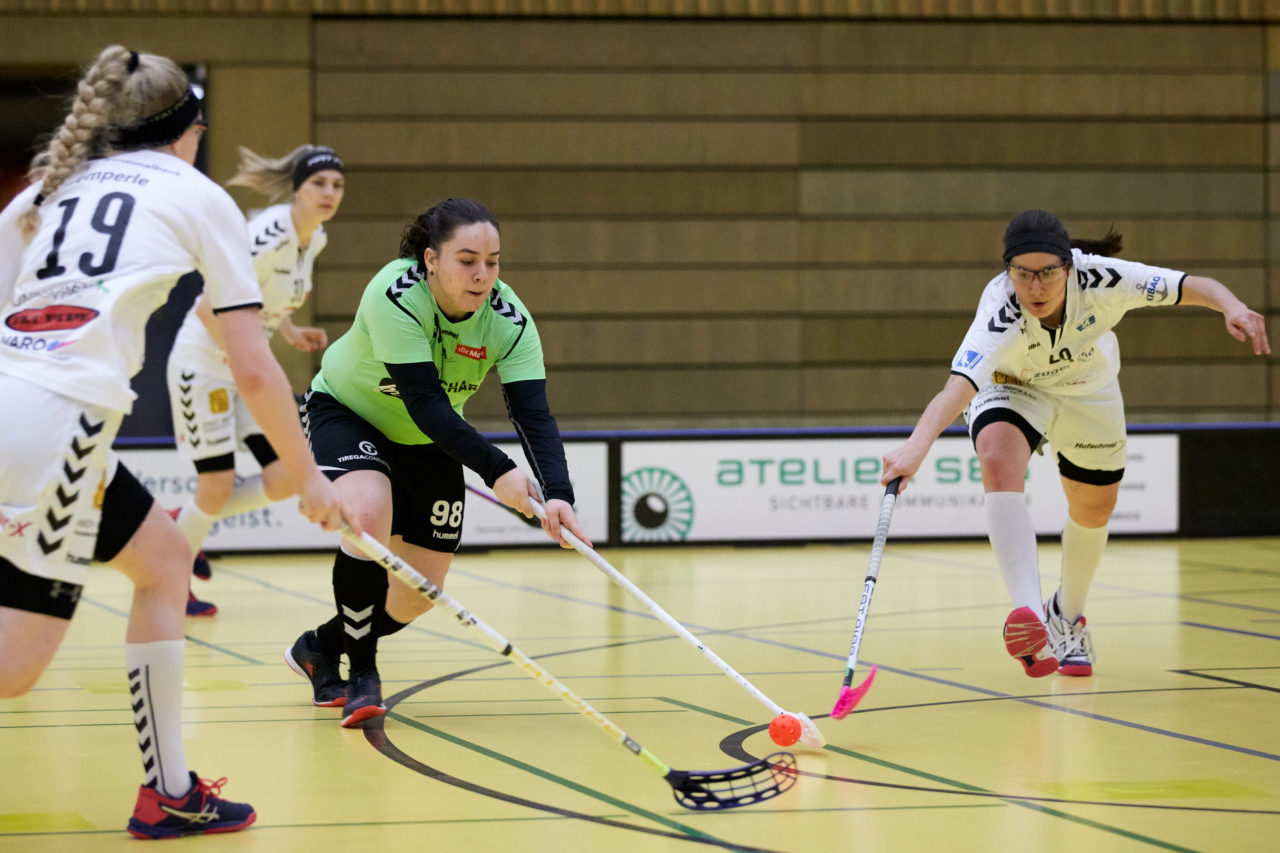 Zug United Damen NLA 
Zug United - UHC Laupen Resultat 2 : 3 am 6. Januar 2019 in der Sporthalle in Zug 
Bild: Michael Peter