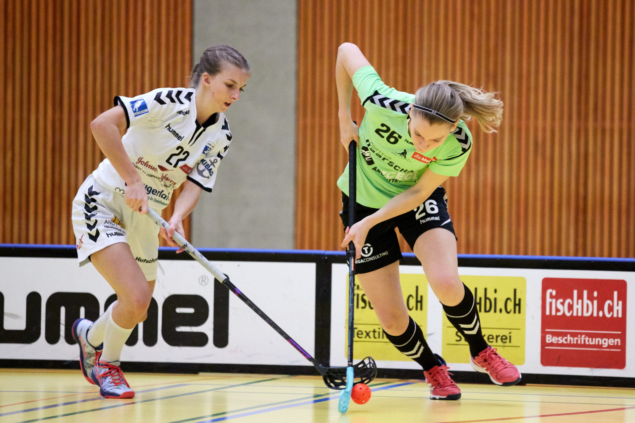 Zug United Damen NLA 
Zug United - UHC Laupen Resultat 2 : 3 am 6. Januar 2019 in der Sporthalle in Zug 
Bild: Michael Peter