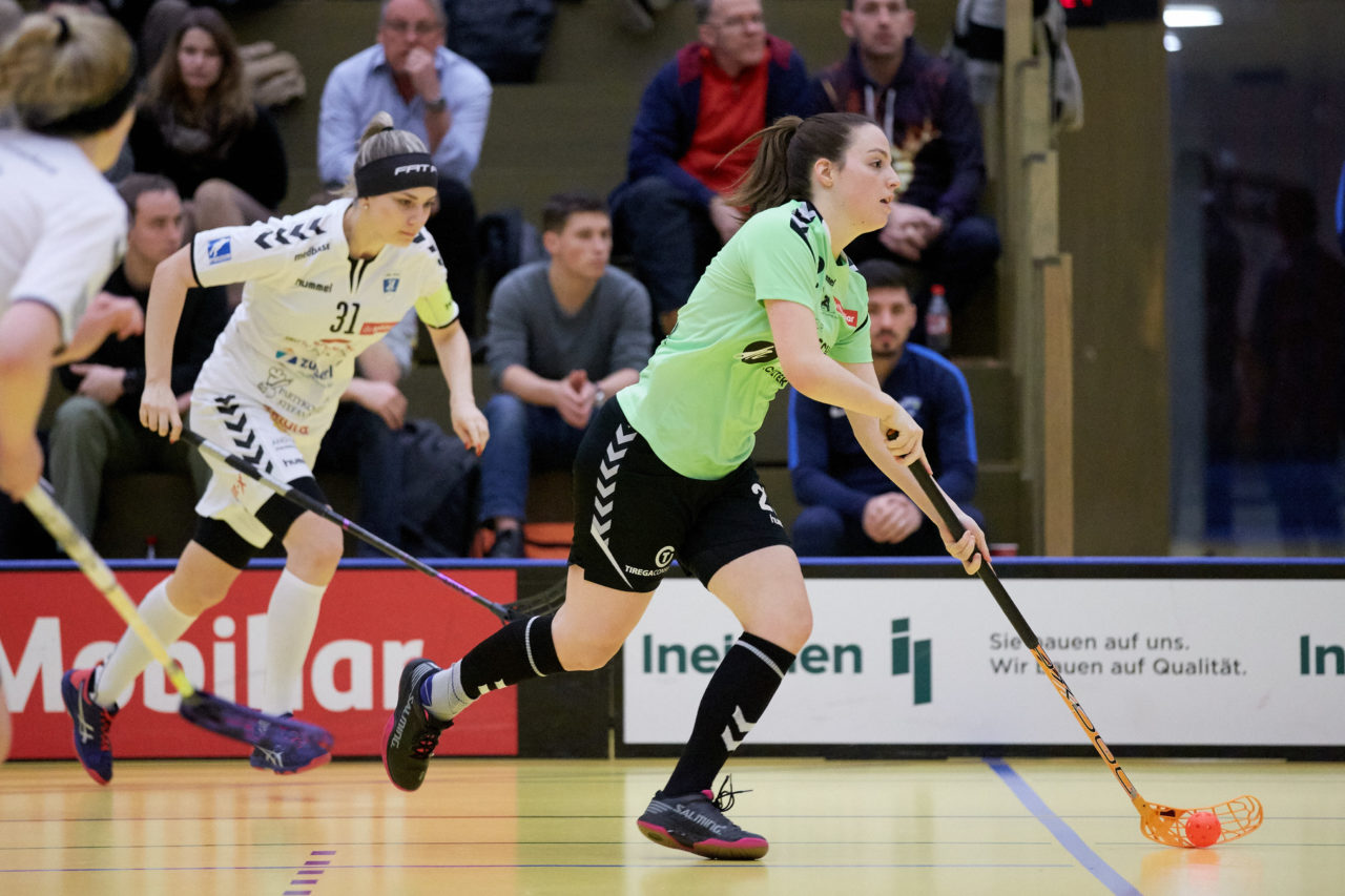 Zug United Damen NLA 
Zug United - UHC Laupen Resultat 2 : 3 am 6. Januar 2019 in der Sporthalle in Zug 
Bild: Michael Peter