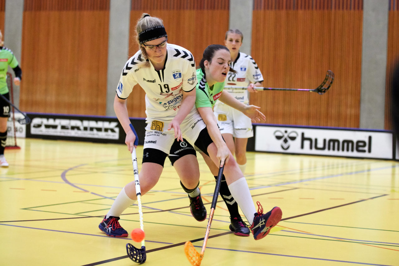 Zug United Damen NLA 
Zug United - UHC Laupen Resultat 2 : 3 am 6. Januar 2019 in der Sporthalle in Zug 
Bild: Michael Peter