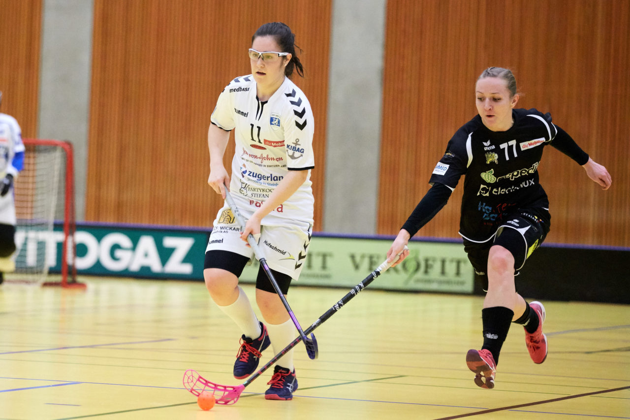 Zug United Damen NLA 
Zug United - Wizards Bern Burgdorf Resultat 4 : 9 am 19. Januar 2019 in der Sporthalle in Zug 
Bild: Michael Peter