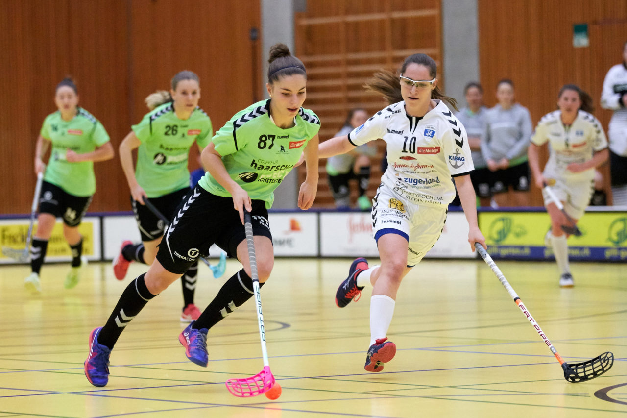 Zug United Damen NLA 
Zug United - UHC Laupen Resultat 2 : 3 am 6. Januar 2019 in der Sporthalle in Zug 
Bild: Michael Peter
