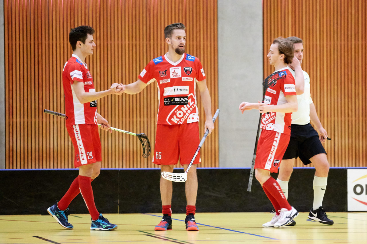 Zug United Herren NLA 
Zug United - Floorball Köniz 
Resultat 3 : 6 am 26. Januar  Dezember 2019 in der Sporthalle in Zug 
Bild: Michael Peter