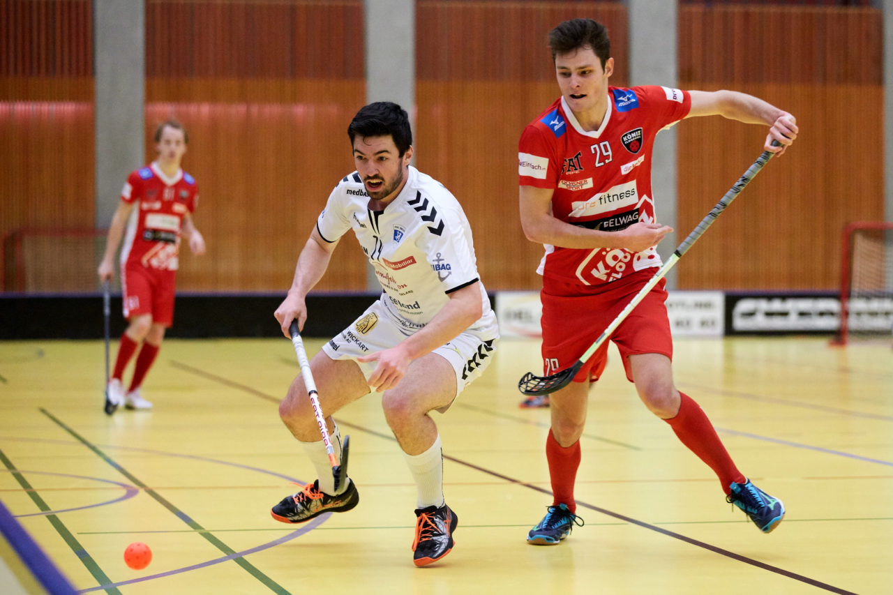 Zug United Herren NLA 
Zug United - Floorball Köniz 
Resultat 3 : 6 am 26. Januar  Dezember 2019 in der Sporthalle in Zug 
Bild: Michael Peter