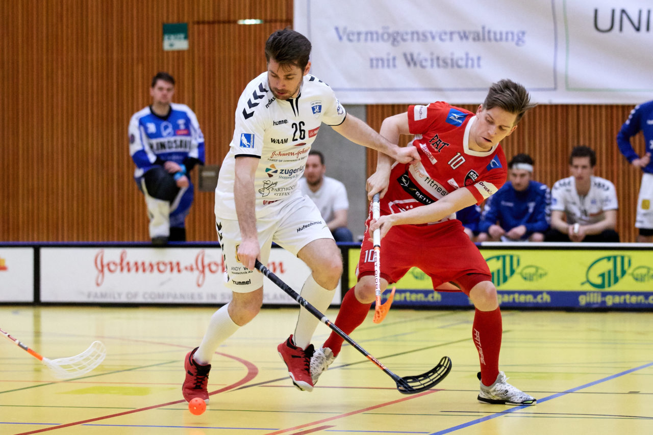 Zug United Herren NLA 
Zug United - Floorball Köniz 
Resultat 3 : 6 am 26. Januar  Dezember 2019 in der Sporthalle in Zug 
Bild: Michael Peter