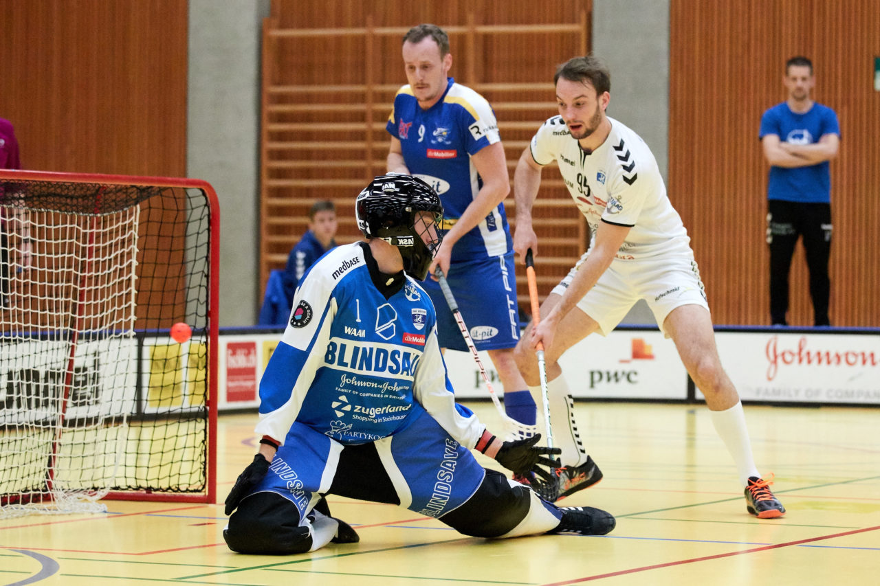 Zug United Herren NLA
Zug United - Kloten-Dietlikon Jets 
Resultat 7 : 6 nach Verlängerung am 6. Januar  Dezember 2019 in der Sporthalle in Zug 
Bild: Michael Peter
