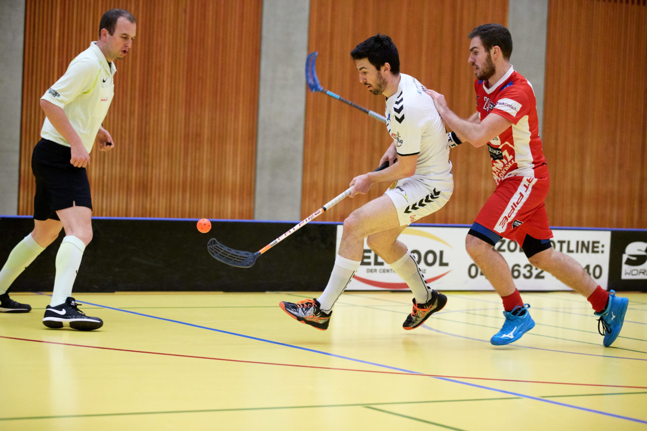 Zug United Herren NLA 
Zug United - Floorball Köniz 
Resultat 3 : 6 am 26. Januar  Dezember 2019 in der Sporthalle in Zug 
Bild: Michael Peter