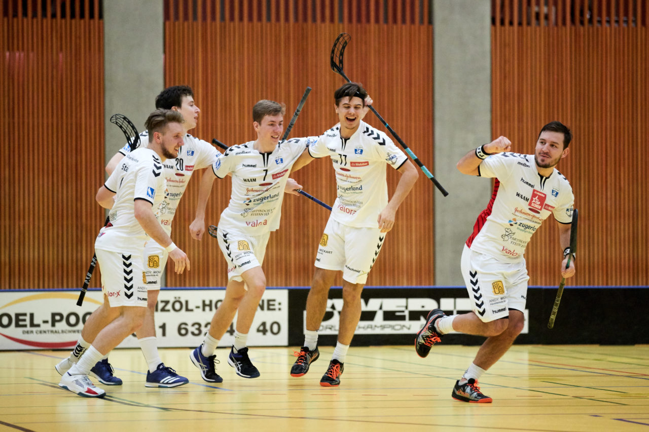 Zug United Herren NLA 
Zug United - SV Wiler-Ersigen 
Resultat 8 : 6 am 19. Januar  Dezember 2019 in der Sporthalle in Zug 
Bild: Michael Peter